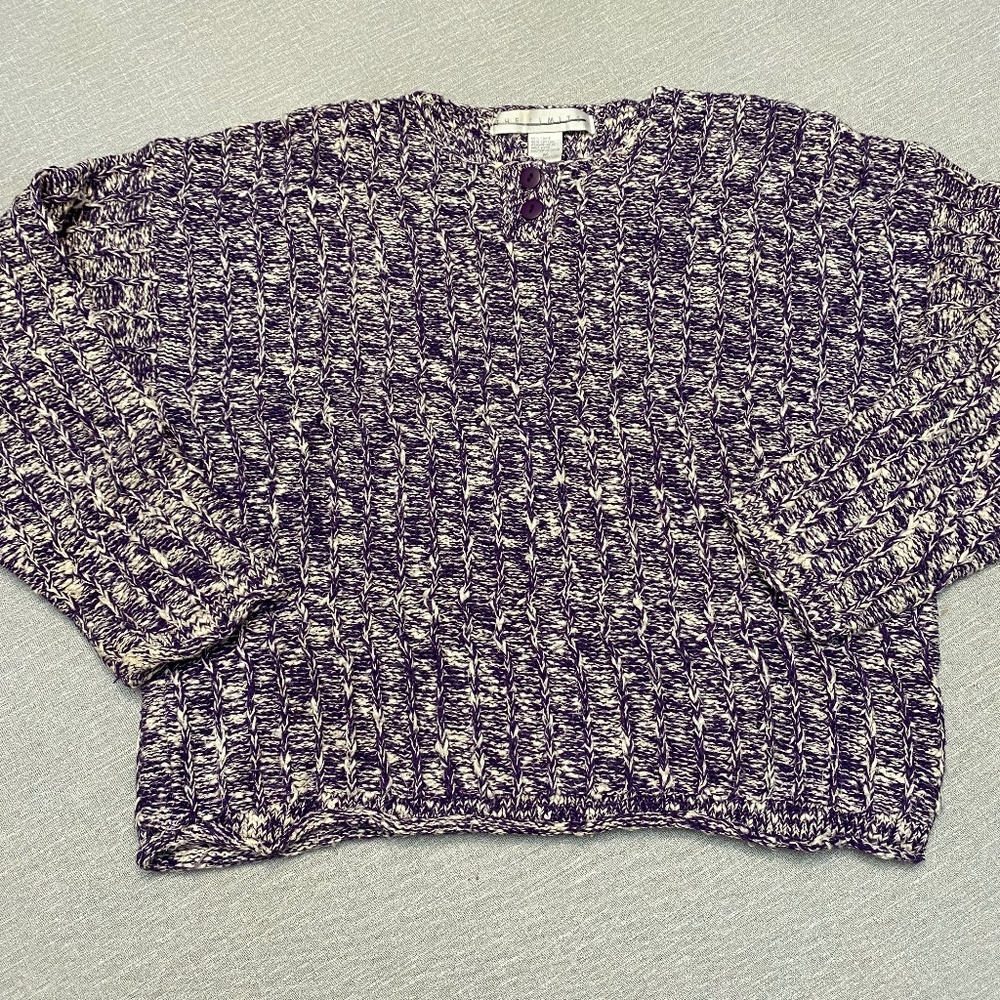 Purple and White Sweater
